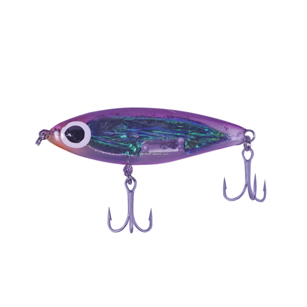Picture of Paul Brown Soft Dine 2 5/8", 3/8 Oz.,  Purple Back/Crushed Pearl/Clear Body/Orange Throat