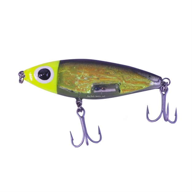 Picture of Paul Brown Soft Dine XL 3 1/4", 5/8 Oz.,  Chartreuse Head/Black Back/Chartreuse Crinkle/Clear Belly