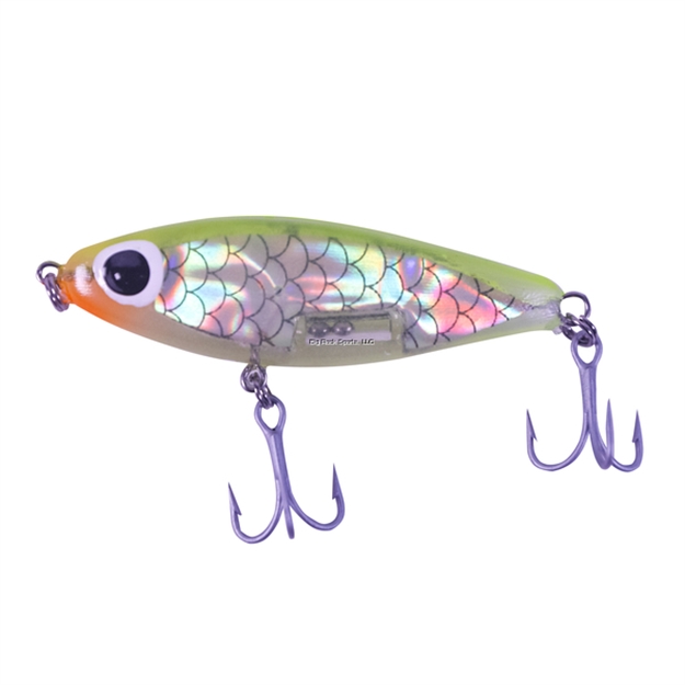 Picture of Paul Brown Soft-Dine XL Soft Body Rattling Twitchbait, 3 1/4", 5/8 Oz, Dayglow, Suspending