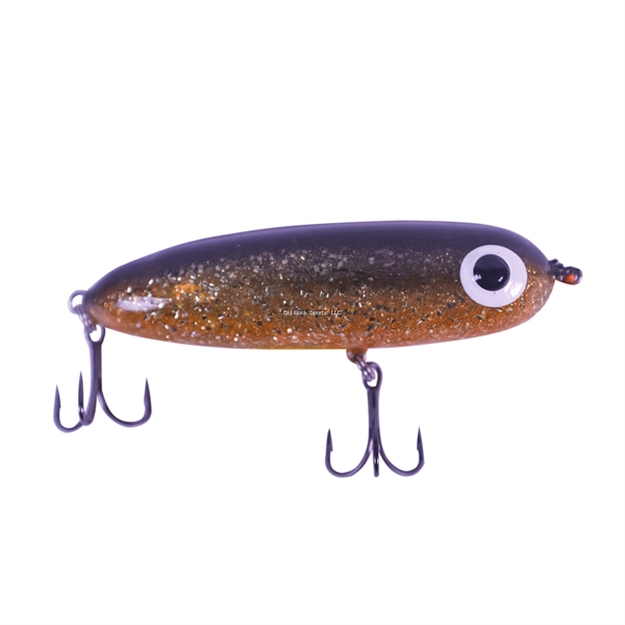 Picture of Paul Brown Soft-Dog Soft Body Top Water Lure, 3 3/4", 7/8 Oz, Black Back Orange Belly/Gold