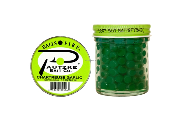 Picture of Pautzke Balls O' Fire Salmon Eggs Chartreuse Garlic 1Oz