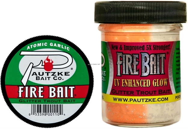 Picture of Pautzke Fire Bait Glitter Trout Bait, 1.5 Oz, Atomic Garlic