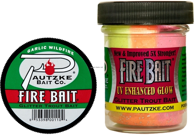 Picture of Pautzke Fire Bait Glitter Trout Bait, 1.5 Oz, Garlic Wildfire