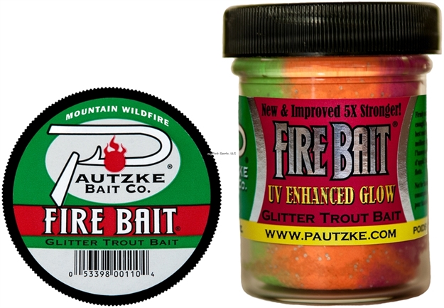 Picture of Pautzke Fire Bait Glitter Trout Bait, 1.5 Oz, Mountain Wildfire