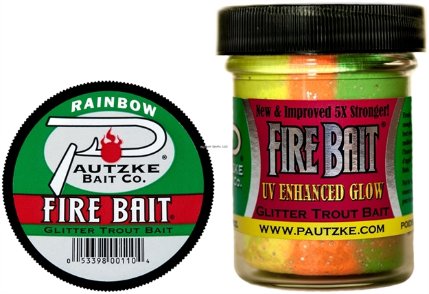 Picture of Pautzke Fire Bait Glitter Trout Bait, 1.5 OZ Rainbow