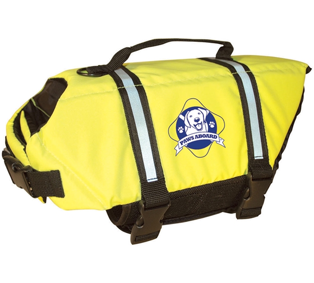 Picture of Paws Aboard Doggy Life Jacket Yel M