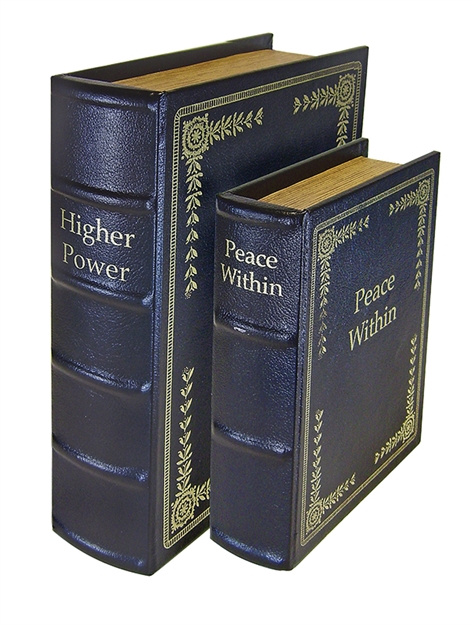 Picture of  Peace Keeper Db2blk Diversion Book Set  Front Panel Entry Black Wood Holds 2 Handguns 797053100480