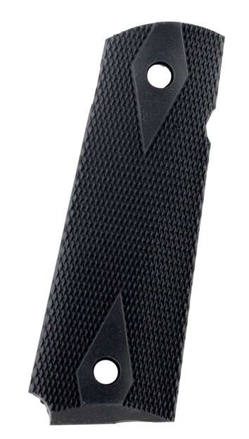 Picture of  Pearce Grip Pg19112 Side Panel Grips  Double Diamond Checkering Black Rubber For 1911 Government 605849400020
