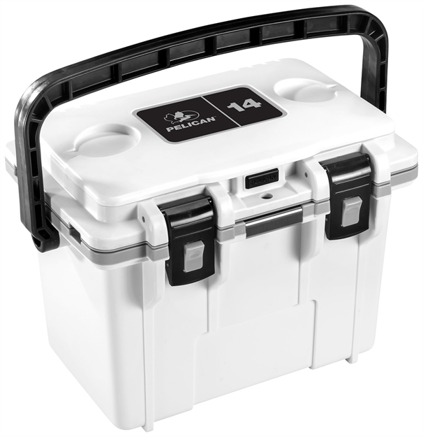 Picture of Pelican Coolers IM 14 Quart White/Gray W/Dry Storage 14Q1WHTGRY 019428178024