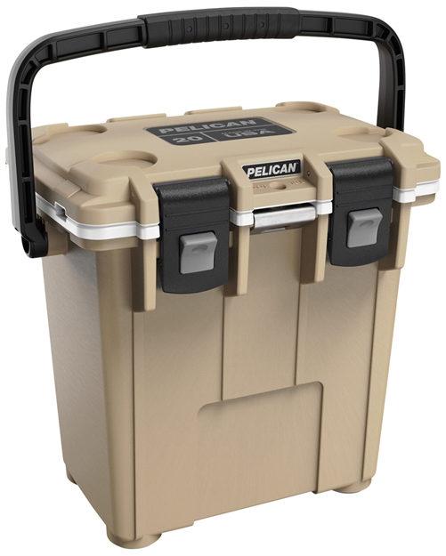 Picture of Pelican 20Q-1-Tanwht 20Qt Elite Cooler Tan/Wht 20Q1TANWHT