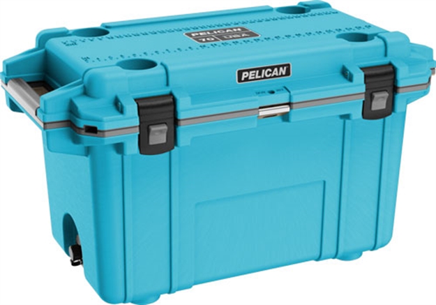 Picture of Pelican Cooler IM 70 Quart Elite Blue/Gray Trim 70Q1CLBLUGRY 825494076344