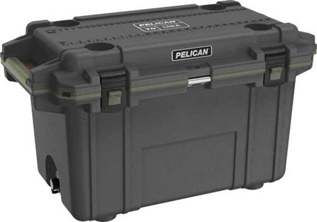 Picture of Pelican Cooler IM 70 Quart Elite Gunmetal/Od Grn Trim! 70Q14GNMTLOD
