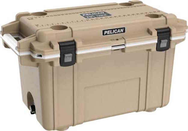 Picture of Pelican Cooler IM 70 Quart Elite Tane/White Trim! 70Q1TANWHT