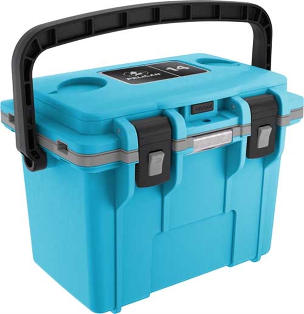 Picture of Pelican Coolers IM 14 Quart Blue/Gray W/Dry Storage