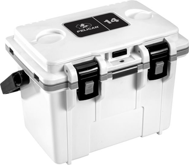 Picture of Pelican Coolers IM 14 Quart White/Gray W/Dry Storage 14Q1WHTGRY