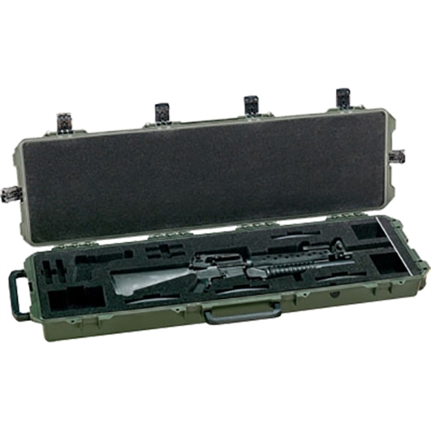 Picture of Pelican Im3300 472Pwcm16 Rifle Case Strong Hpx Resin Smooth OD Green