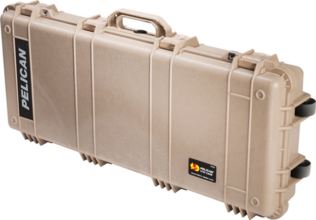 Picture of Pelican Products 1700 Case W/ Wheels 3 PC Foam Fits 34" Guns Tan