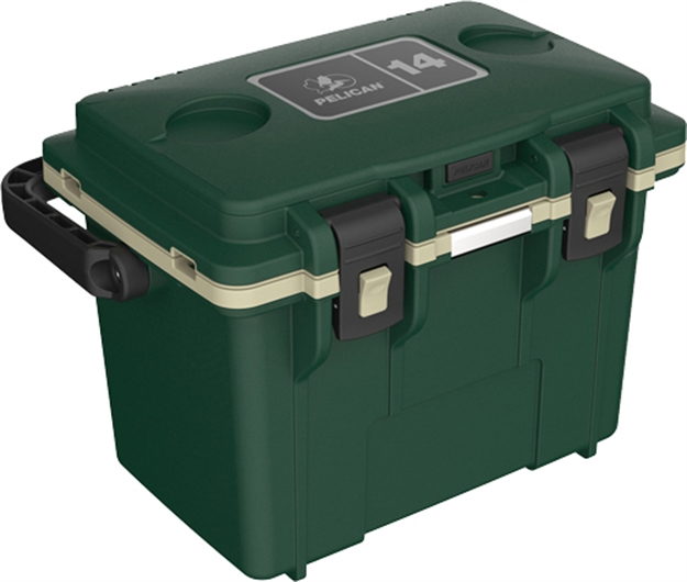 Picture of Pelican Products Coolers IM 14 Quart Hunter Green/Tan  Dry Storage 14Q1HGRTAN 194281860740