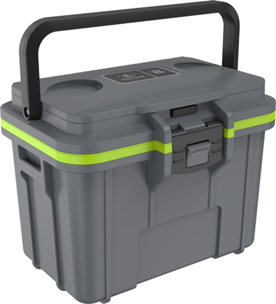 Picture of Pelican Products Coolers IM 8 Quart Gray/Green Ice Pack & Storage 8Q1DKGRYEGRN