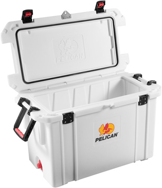 Picture of Pelican Progear 95Qtwht Cooler 95Qt Elite Sloped Drain Fish Scale White