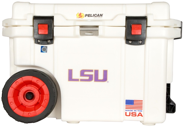 Picture of Pelican Progear Cc1932145qww Progear Cooler 45 QT White W/Lsu Logo