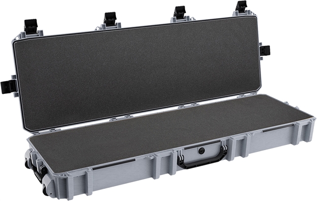 Picture of Pelican Vcv8000000gry Vault Double Rifle Case 53" Gray Polyethylene Foam Weather Resistant VCV800-0000-GRY