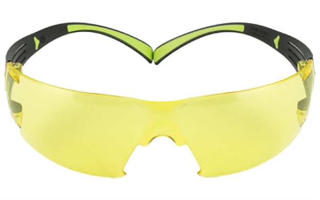 Picture of Peltor Sf400pa8 Sport Securefit 400 Adult Wraparound Amber Lens Polycarbonate Black Frame SF400-PA-8