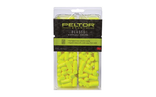 Picture of  Peltor 97082 Sport Blast Earplugs Foam 32 DB IN The Ear Yellow Adult 80 Pair 051125004299