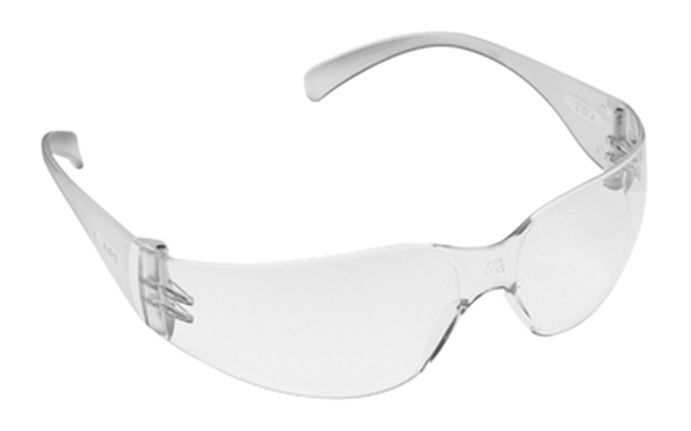 Picture of Peltor 1122800000100 Virtua  Adult Clear Lens Polycarbonate Clear Frame 100 Per Case 11228-00000-100 078371112288