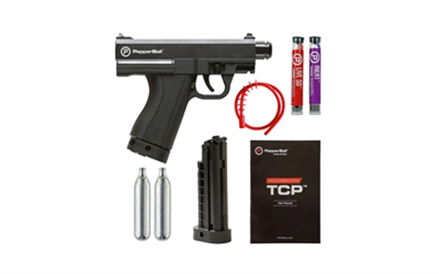 Picture of Pepperball 769010507 Tcp Ready TO Defend Kit Black Includes Co2/N2 Cartridges/Cleaning Tube & Lubricant/2 Magazines 769-01-0507