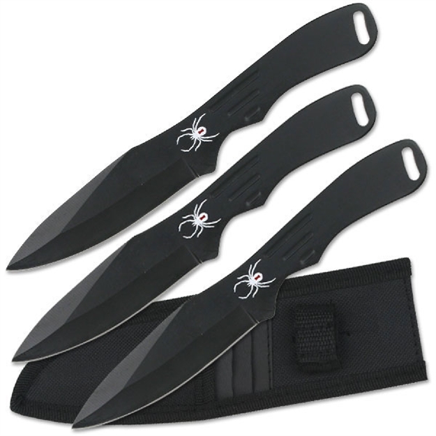 Picture of Perfect Point Throwing Knife Set 8.00 IN Black 3 Pieces