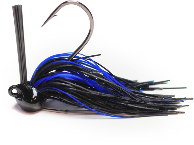 Picture of Perfection Lures Football Jig 1/2 Oz, Black & Blue Crawl 1Pk