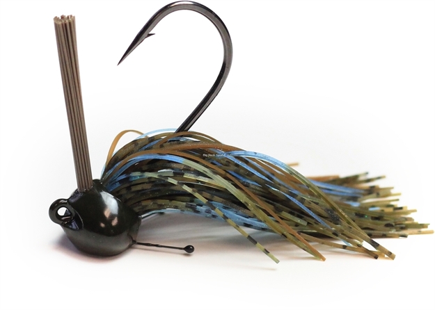 Picture of Perfection Lures Football Jig 3/4 Oz, Green Pumpkin Blue Crawl 1Pk