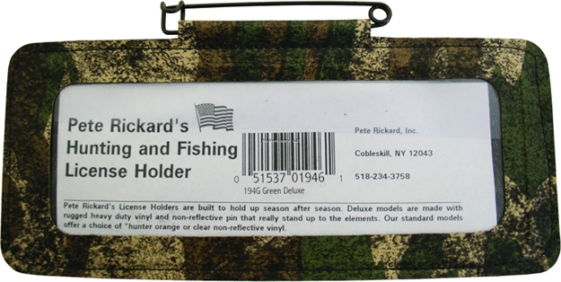 Picture of Pete Rickard License Holder Deluxe Camo WI IL