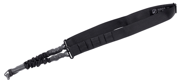 Picture of Phase 5 Weapon Systems Slgqd Single Point Sling Black Nylon Strap W/Elastic Shock-Cord 24.50-33.50" Oal Adjustable Bungee SLGQDBLK