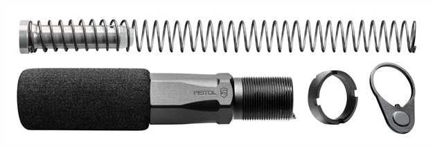 Picture of Phase 5 Weapon Systems Hex2c Hex-2 Buffer Tube Assembly Black Aluminum Ar-Pistol Platform HEX-2C