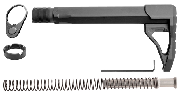 Picture of  Phase 5 Weapon Systems Rmsa Rifle Mini Stock Assembly Black Aluminum For Ar15/Ar10 813318023292