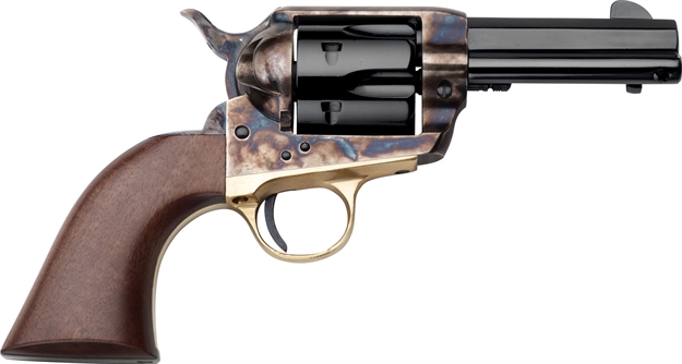Picture of  Pietta Hf357chs312nm 1873 Great Western II Posse 357 Mag 6Rd 3.50" Blued Steel Barrel & Cylinder, Color Case Hardened Steel Frame, Walnut Grip, Exposed Hammer