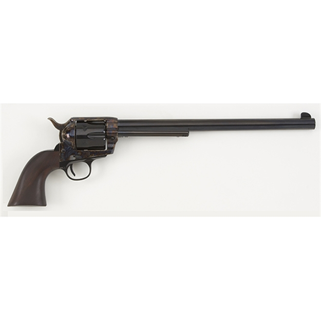 Picture of  Pietta Hf45chs12nm 1873 Great Western II Buntline 45 Colt (Lc) 6Rd 12" Blued Steel Barrel & Cylinder, Deep Color Case Hardened Steel Frame, Walnut Grip