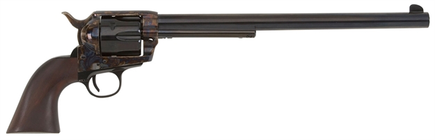 Picture of  Pietta Hf45chs12nm 1873 Great Western II Buntline 45 Colt (Lc) 6Rd 12" Blued Steel Barrel & Cylinder, Deep Color Case Hardened Steel Frame, Walnut Grip 641996211522