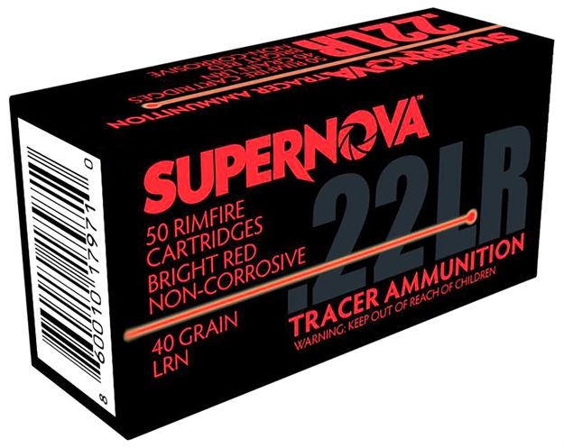 Picture of  Supernova Pmsn22lrr Red Tracer Non-Corrosive 22 LR 40 GR Lead Round Nose 50 Per Box/ 100 CS 860010179710