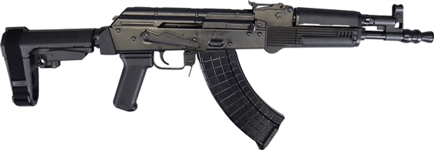 Picture of Pioneer Arms Arms Hellpup AK Pistol 7.62X39 4-30Rd Sba3 Brace Blk