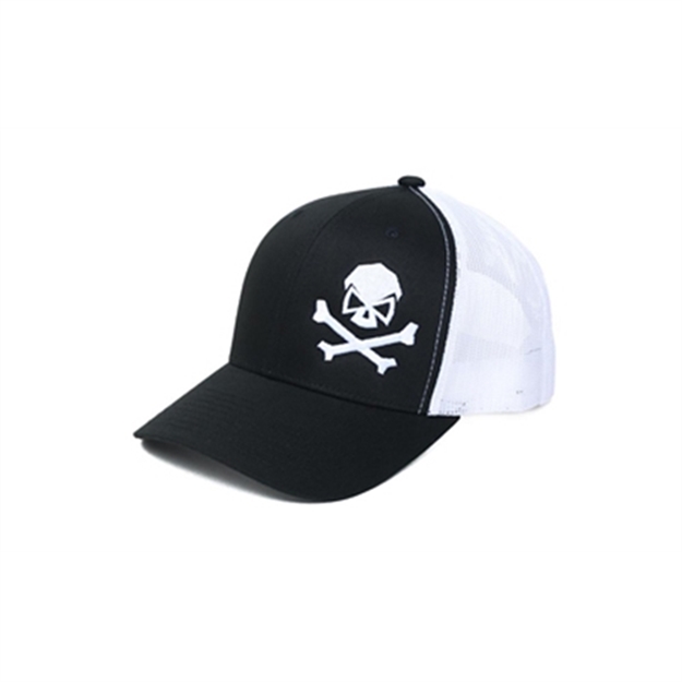 Picture of Phu Skull Trucker Hat Blk/Whi