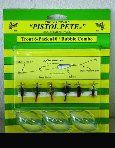 Picture of Pistol Pete Trout Bubble Combo Kit, SZ 10, 6/Pack