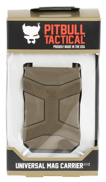 Picture of  Pitbull Tactical Umc02fde Universal Mag Carrier  Iwb/Owb Flat Dark Earth Polymer Belt Clip Multi-Caliber Belts 1.50" Wide Ambidextrous Hand 861732000337