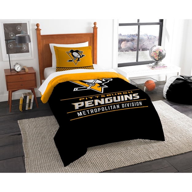 Picture of Pittsburgh Penguins Twin Comforter Set
