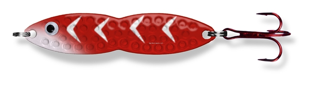 Picture of PK Lures Flutter Fish Spoon, 1/2 Oz., Red Glow