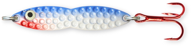 Picture of PK Lures Flutter Fish Spoon, 1/4 Oz., Blue Pearl Glow