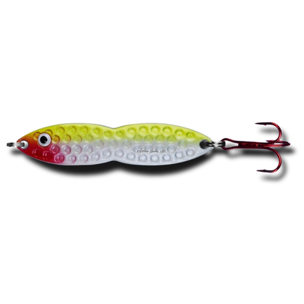 Picture of PK Lures Flutter Fish Spoon, 3/8 Oz., Pearl Chartreuse