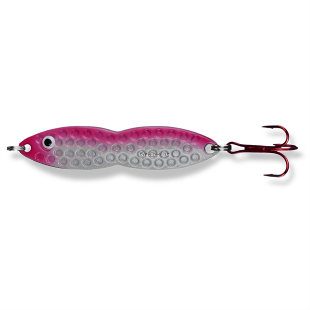 Picture of PK Lures Flutter Fish Spoon, 3/8 Oz., Pink Pearl Glow